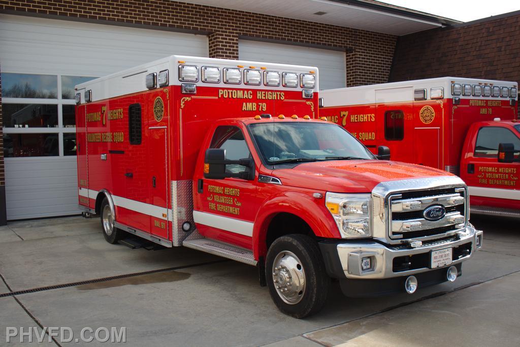 Ambulance 79:  2013 Ford F-450 4x2 / PL Custom Classic Type I Ambulance.